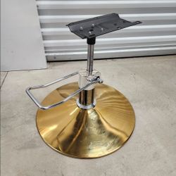 Barber Chair Hydraulic Pump with Gold Base Adjustable 360°