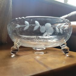 Fostoria Baroque Etched Glass Bowl