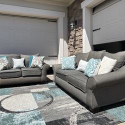 Grey Couches Set