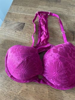 Pink Lace Push-Up Bra