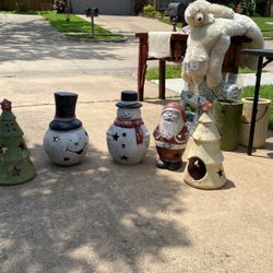 Clay Outdoor Christmas Decoration