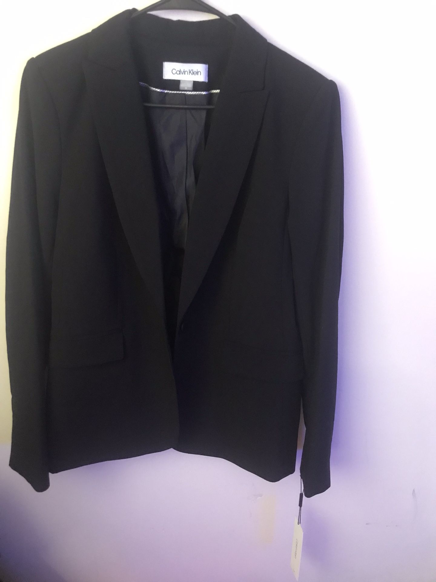 NEW CALVIN KLEIN WOMENS BLAZER BLACK NEW