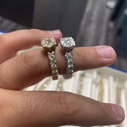 14K VS Engagement ring Diamond Eternity 14 KT Rose yellow white 14 Karat