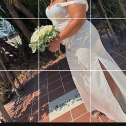 Beautiful Bride Dress And Flower Girl Dress