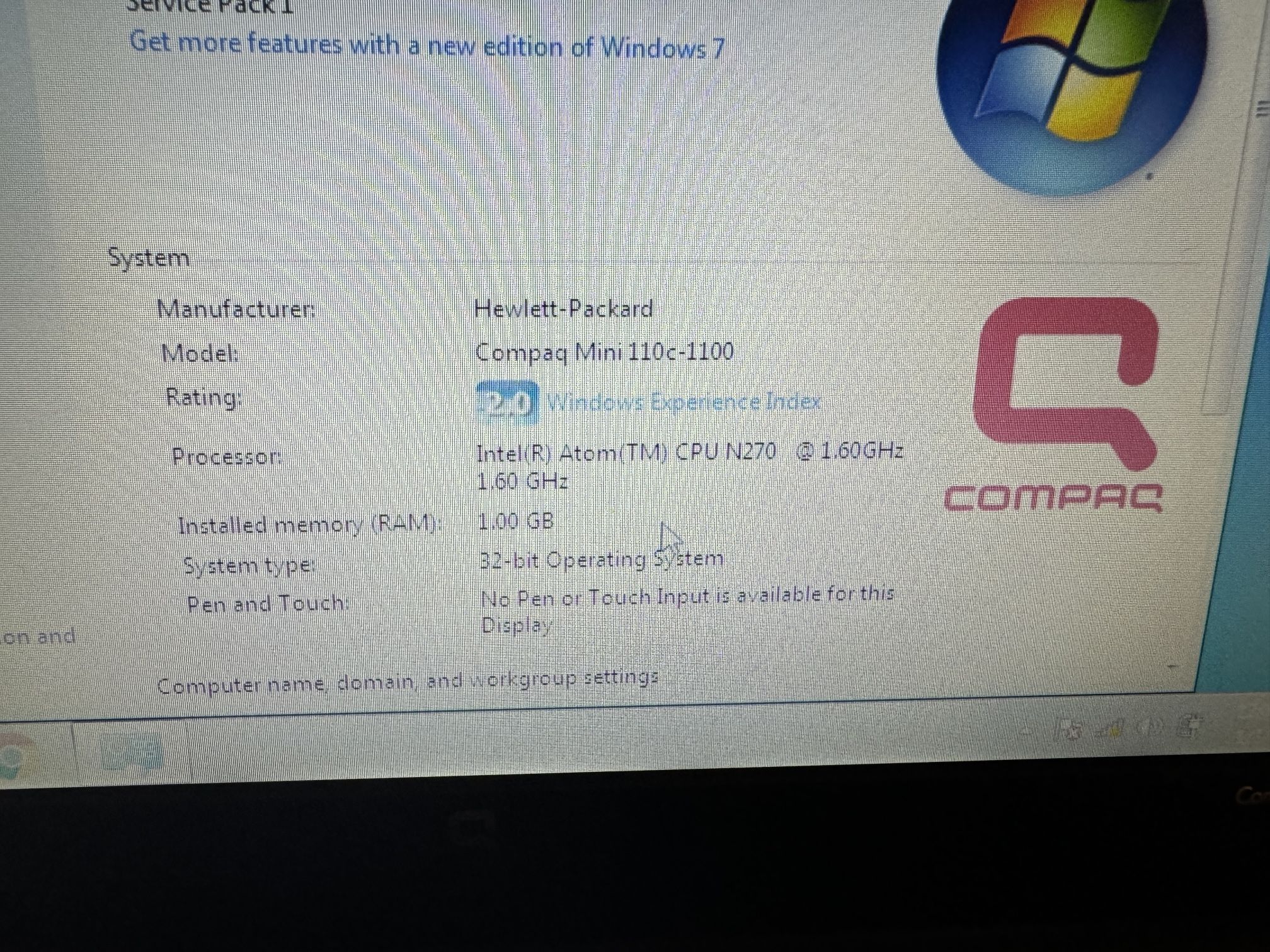Compaq Mini Laptop
