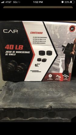 Cap 40 pound adjustable dumbbell