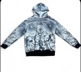 Occult All Over Print Hoodie Size S — Alchemical Engraving Print