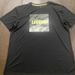 Boys Black Legend Shirt Size XXL Or 22 Husky Xersion Quick Dri #11