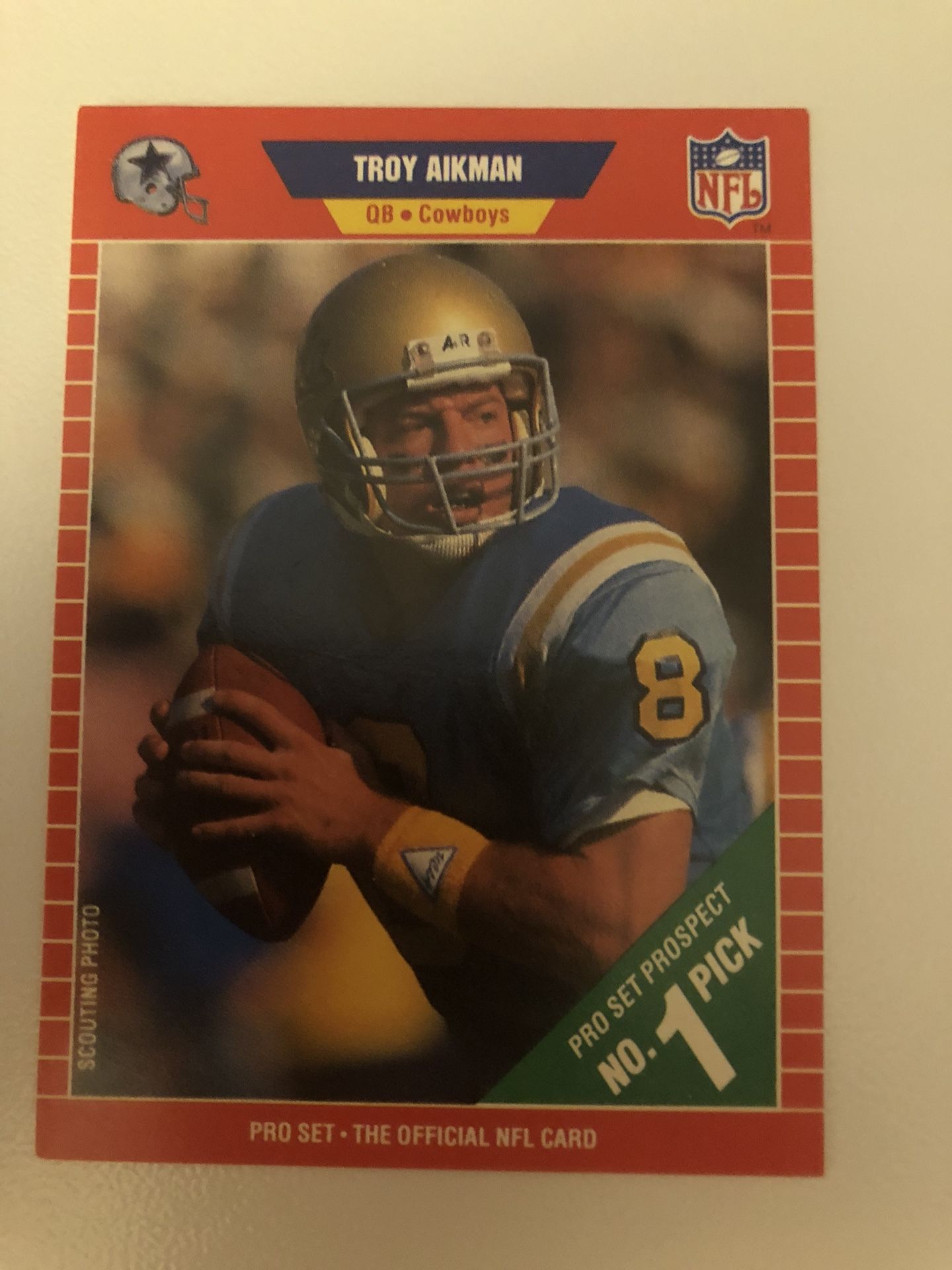 Troy Aikman1989 Rookie Card # 490