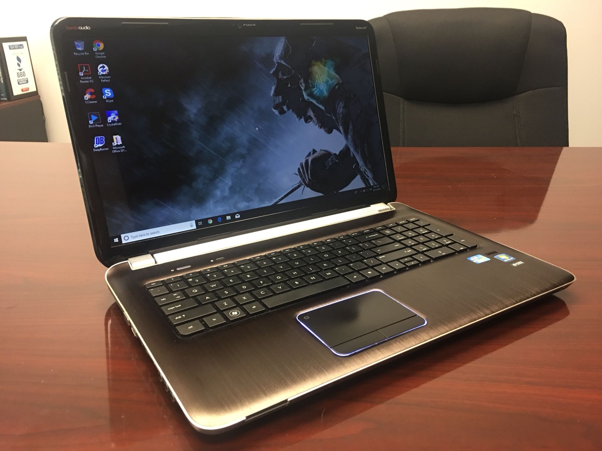 17” HP Pavilion DV7 Beats, Intel i7 2.3GH, 8GB RAM/500GB SSD/WIFI/CAM/BD