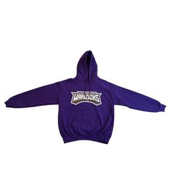 Movie and Tv Show Clothes CUSTOM MADE WARDROBE medium teen boys gildan purple long sleeve sports hoodie sweatshirt SCREEN-USED