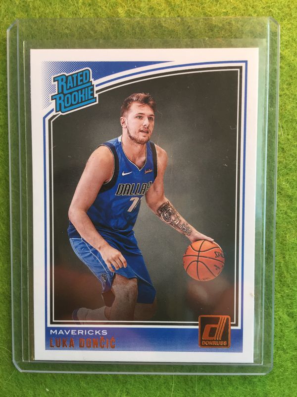 LUKA DONCIC DALLAS MAVERICKS Rookie Card 2018 19 Panini Donruss luka-doncic-dallas-mavericks-rookie-card-2018-19-panini-donruss