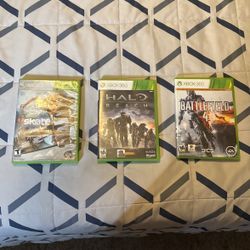 Skate 3, Halo Reach, And Battlefield 4 For Xbox 360