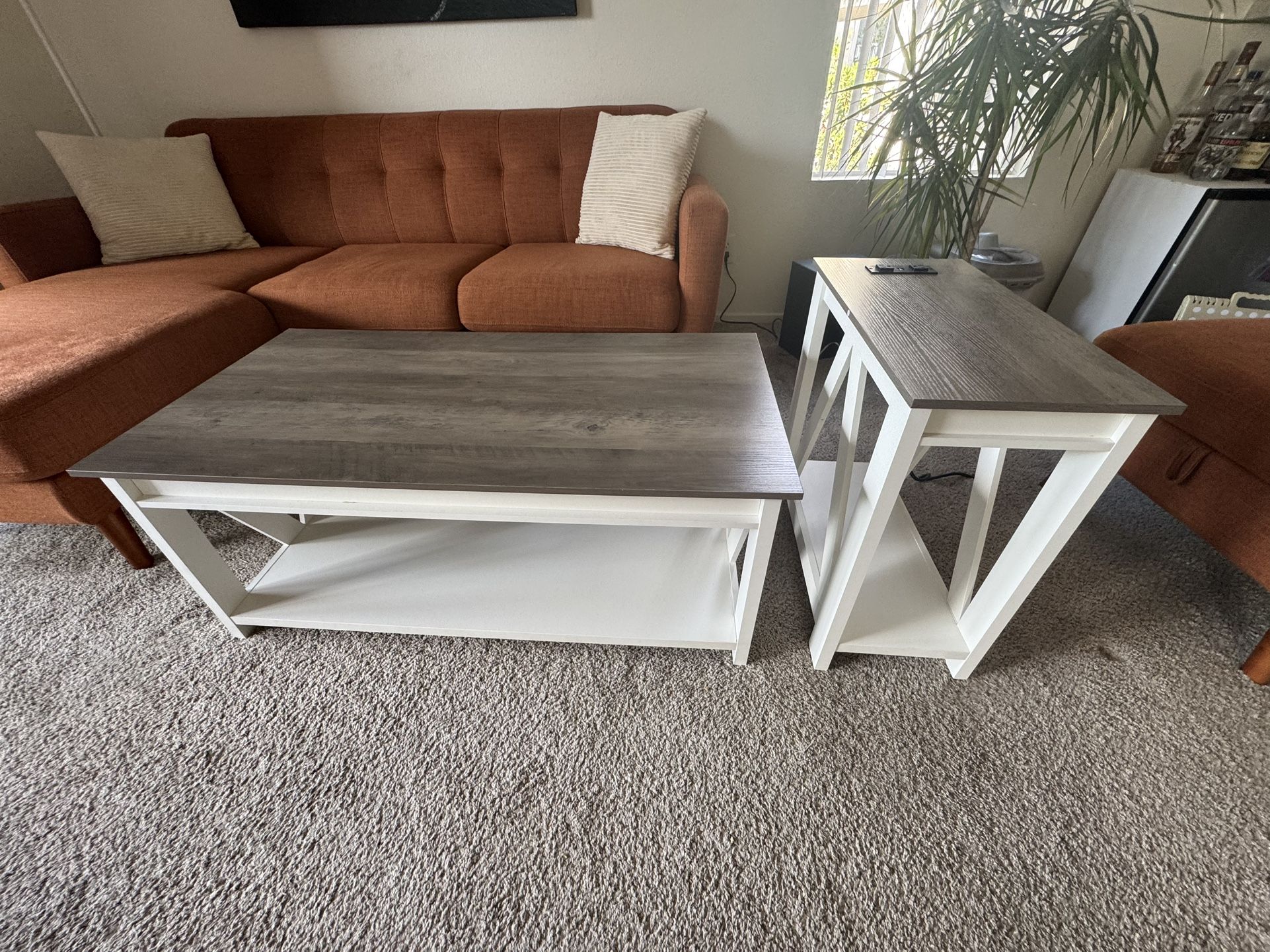 Farmhouse coffee table and End table