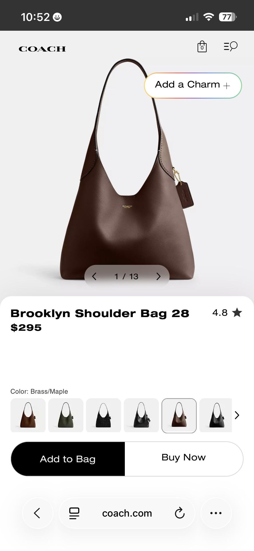 Coach Brooklyn Shoulder Bag