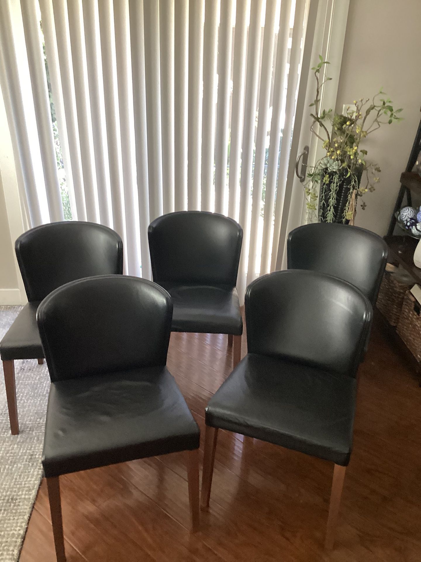 5 Grate &Barrel  Dining Chairs 
