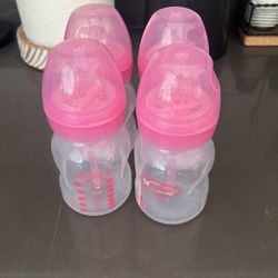 Dr. Brown's Natural Flow Options + Wide- Neck Bottle Pink Print