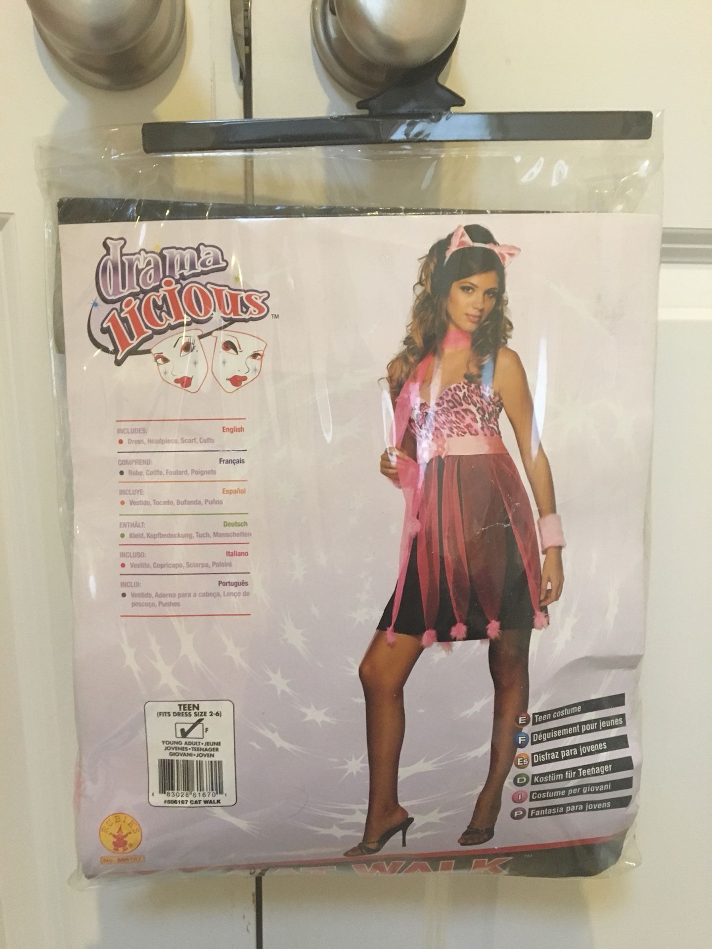 Halloween Cat Costume Teen Size 2-6