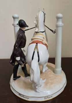 Augarten Wien Porcelain Spanish Riding School 'In The Pilares'