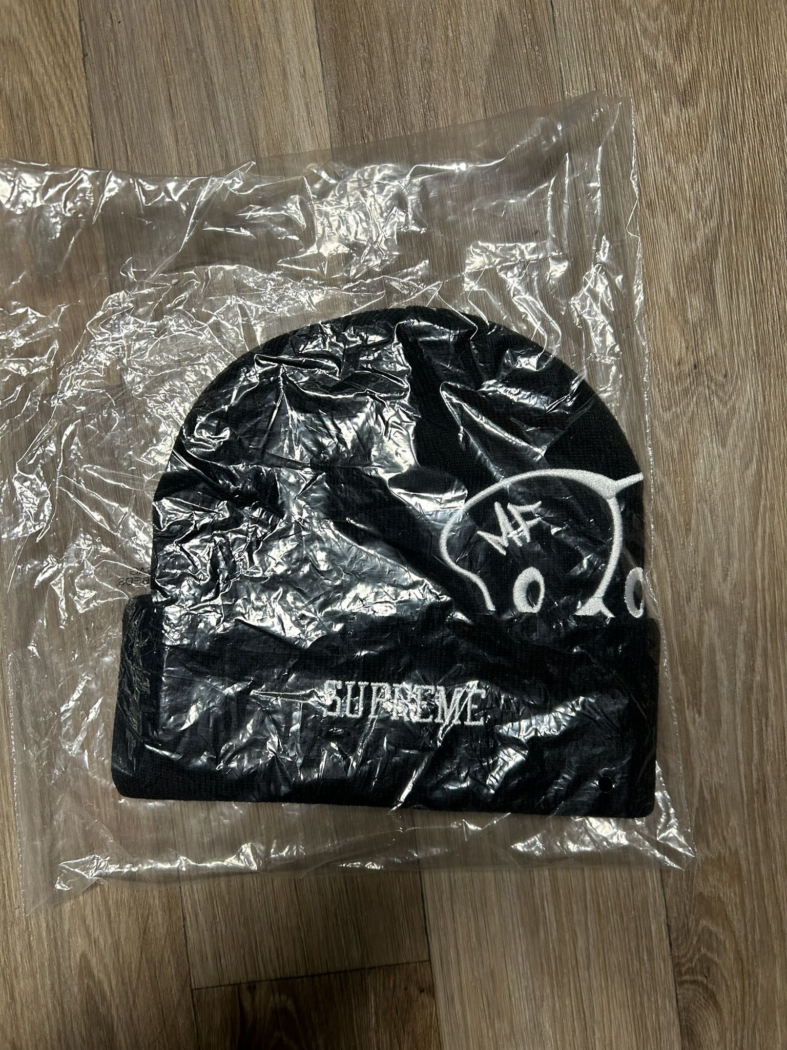 Black Mf Supreme Beanie