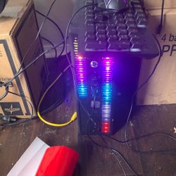 HP EliteDesk Desktop RGB Lights Computer AMD A-Series Processor 16 GB RAM, 256 GB SSD, Windows 10 Pro 64-bit, Wi-Fi, Gaming PC Keyboard & Mouse