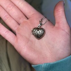 Silver Heart Locket 