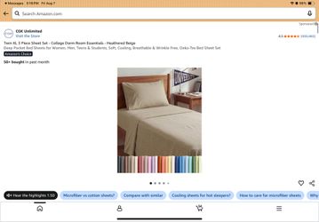 CGK Unlimited Twin XL 3 Piece Sheet Set