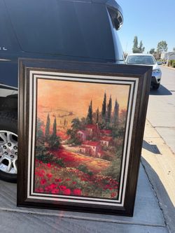 Framed “Tuscany Valley II” print