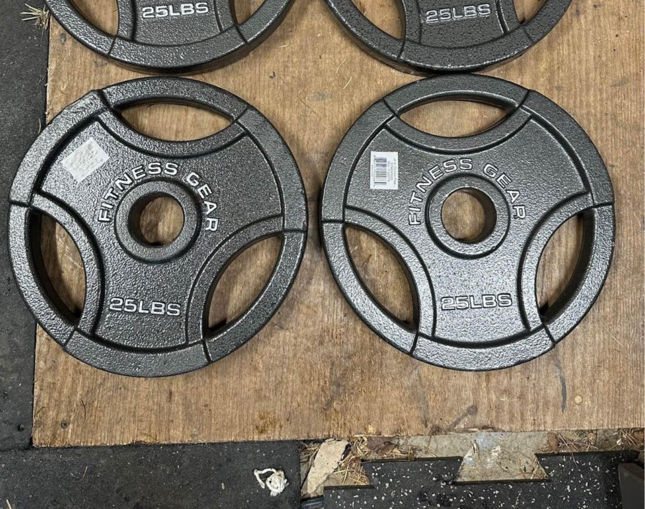 Pair of 25lbs Olympic Weights 