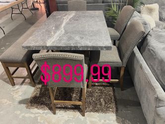 Counter height table set