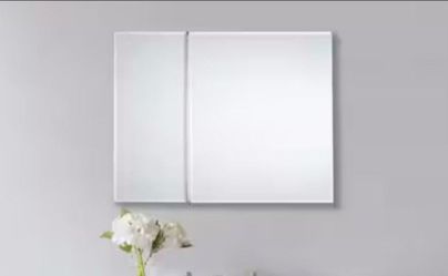 Glacier Bay 30 in. W x 30 in. H Rectangular Medicine Cabinet with Mirror