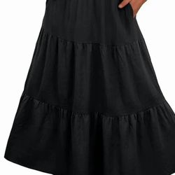New 2XL Black Skirt 