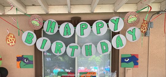 Ninja turtles birthday party decorations