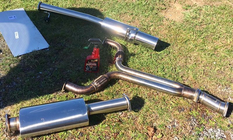 ISR single Exhaust for infiniti G35 coupe or 350z