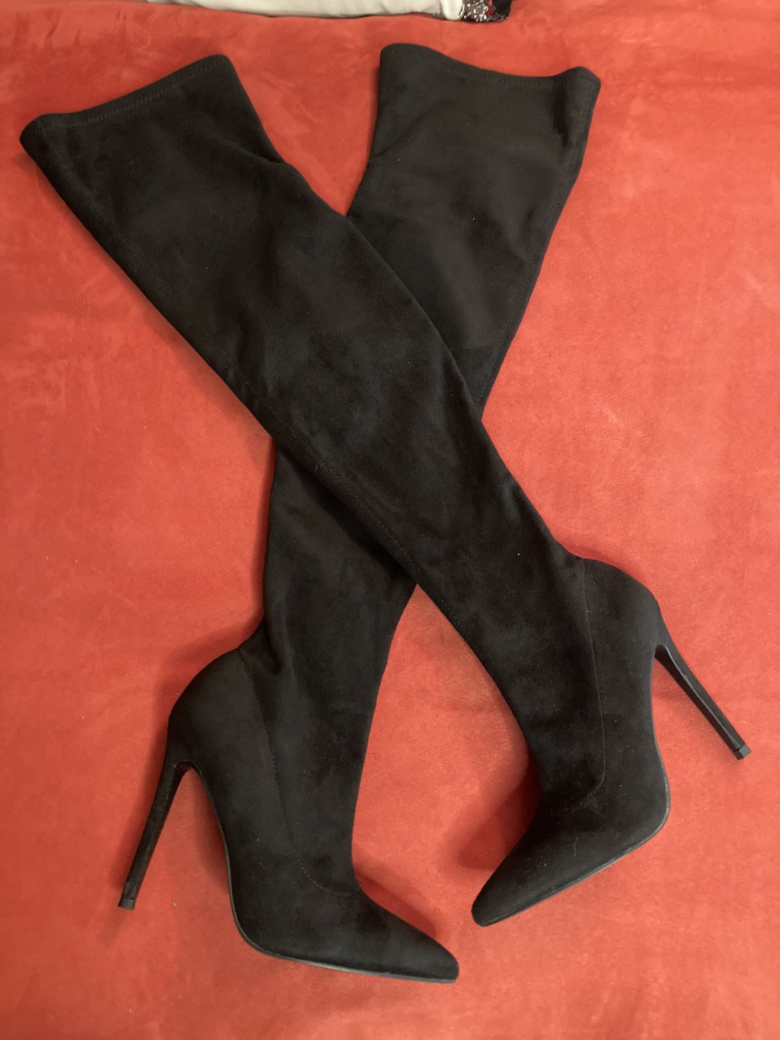 Thigh High Suede Boots