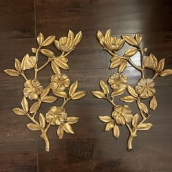 Vintage Syroco Gold wall art