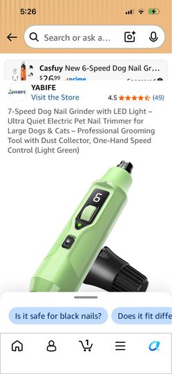 7 speed dog nail grinder