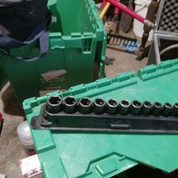 Snap-on 12 Piece 3/8 Drive Metric Impact Socket Set