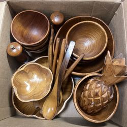 Teak Wood Bowls 