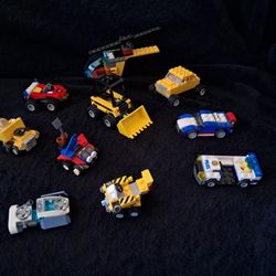 Lego Lot Of 10 Misc Vehicles 