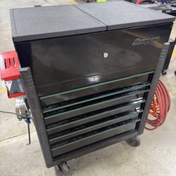 Snap-On Roll Cart - Black w/ Emerald Green Trim