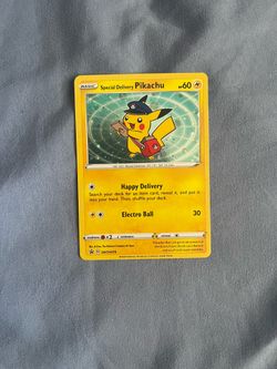 Special delivery pikachu promo card