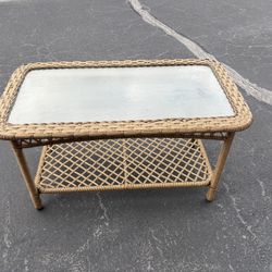 Wicker Coffee Table 
