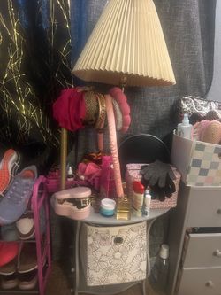 Lamp with small table