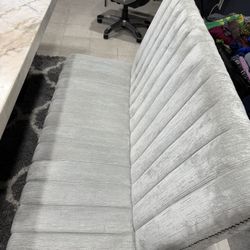 Modern Faux Marble Dining Table with Bench and Chairs