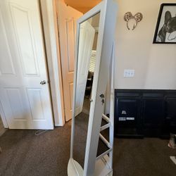 Jewelry Mirror Cabinet Full Swivel 
