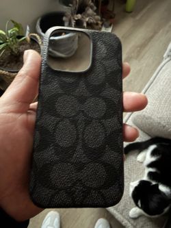 Coach iPhone 16 Pro Case – Signature Canvas (Like New)