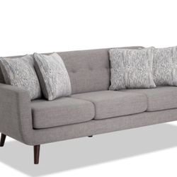 Gray 86” Sofa & 65” Loveseat