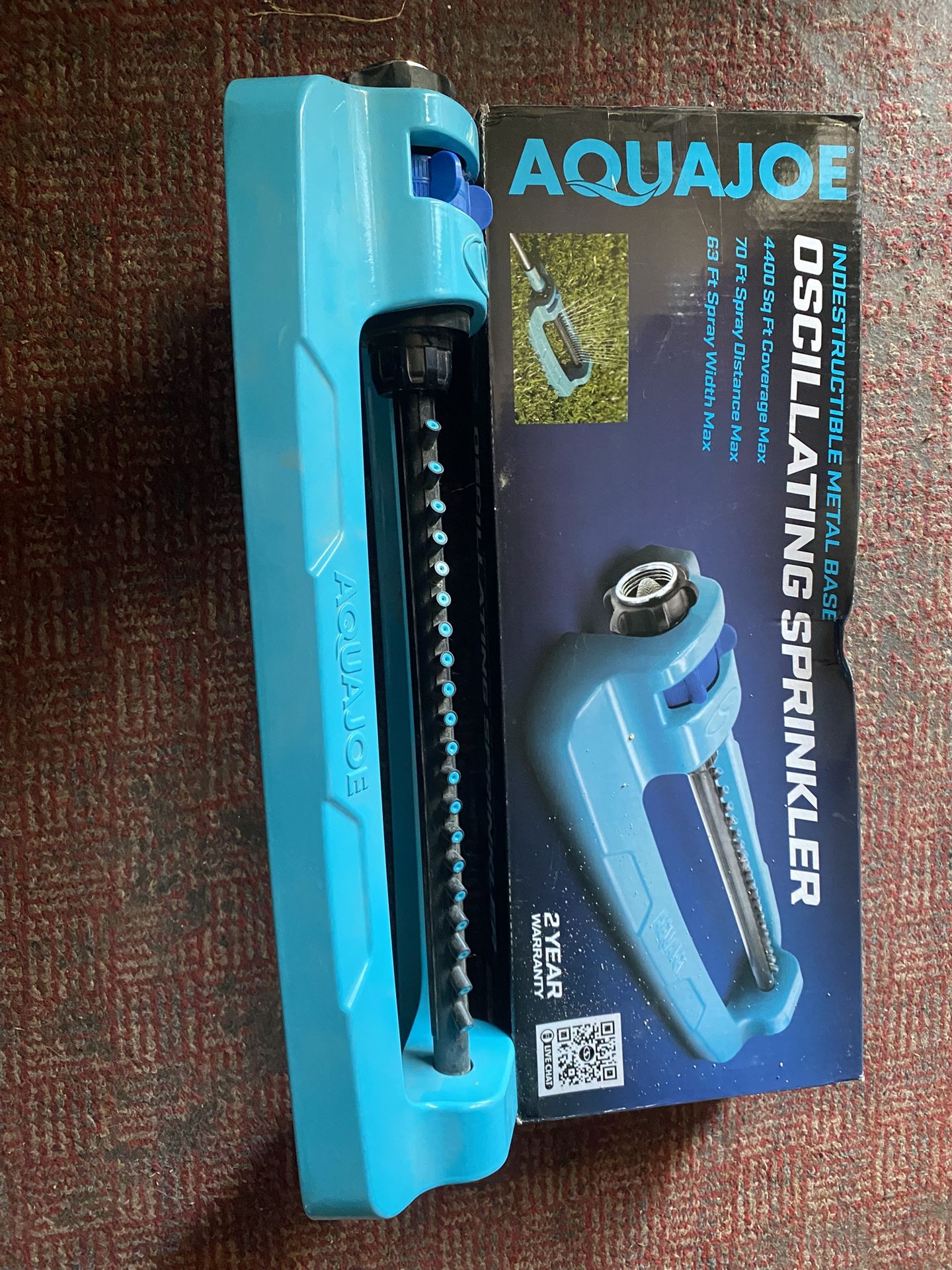 New Oscillating Sprinkler Adjustable Spray Metal Base