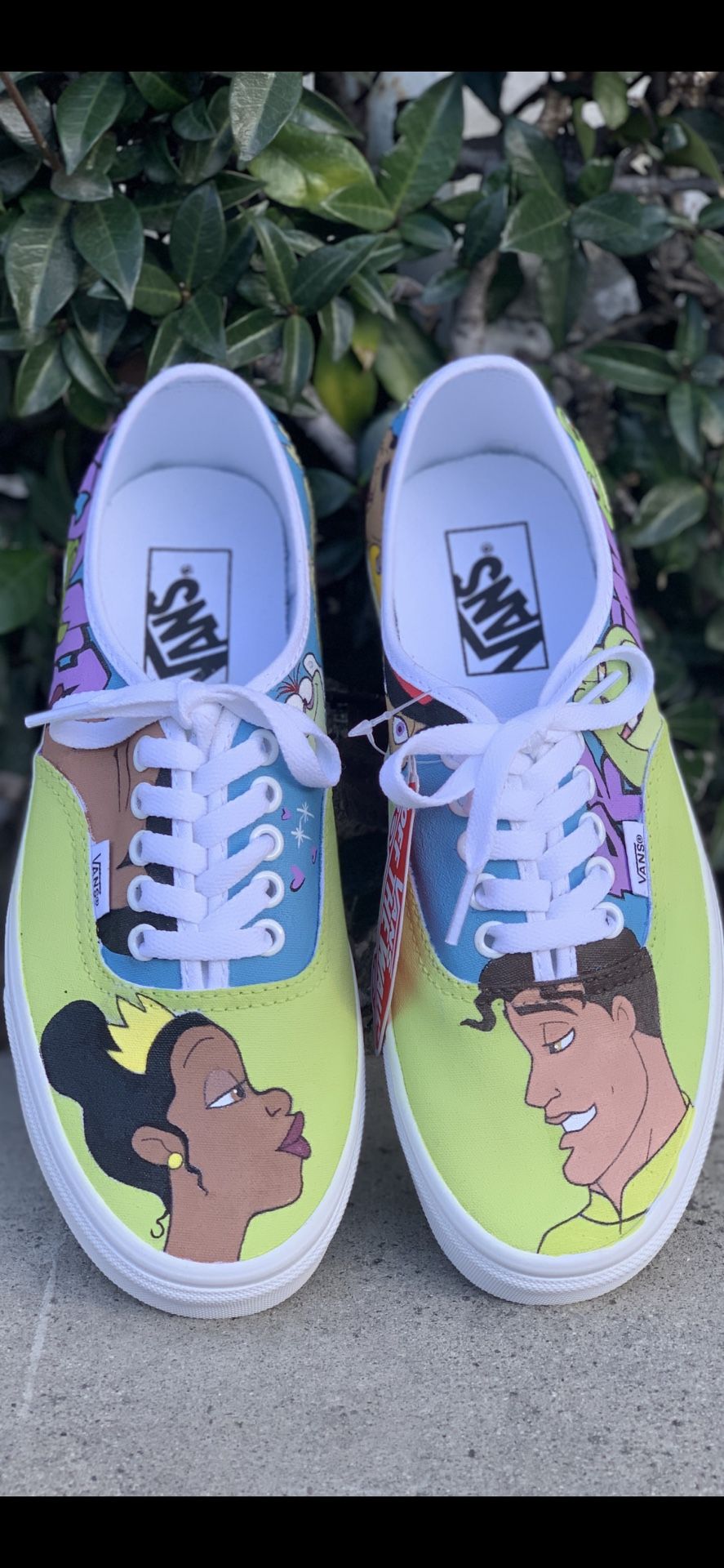 Custom Princess and the a Frog Vans shoes